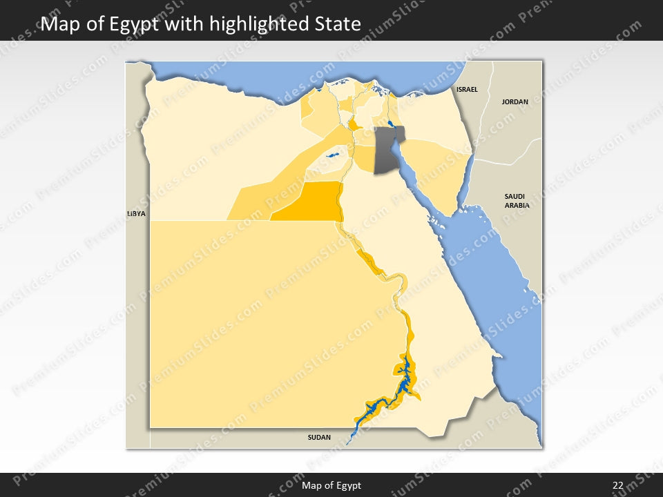 powerpoint map egypt