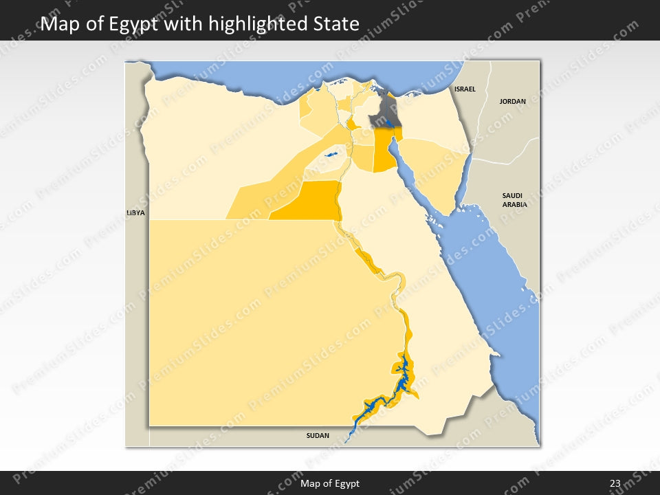 powerpoint map egypt
