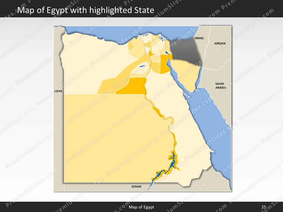 powerpoint map egypt
