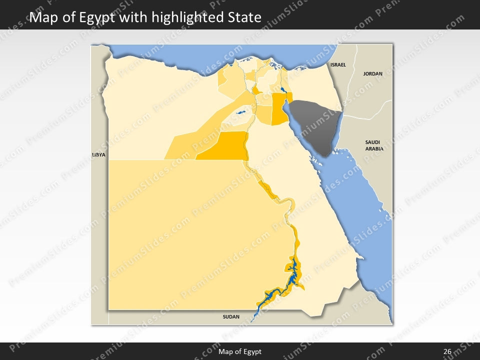 powerpoint map egypt