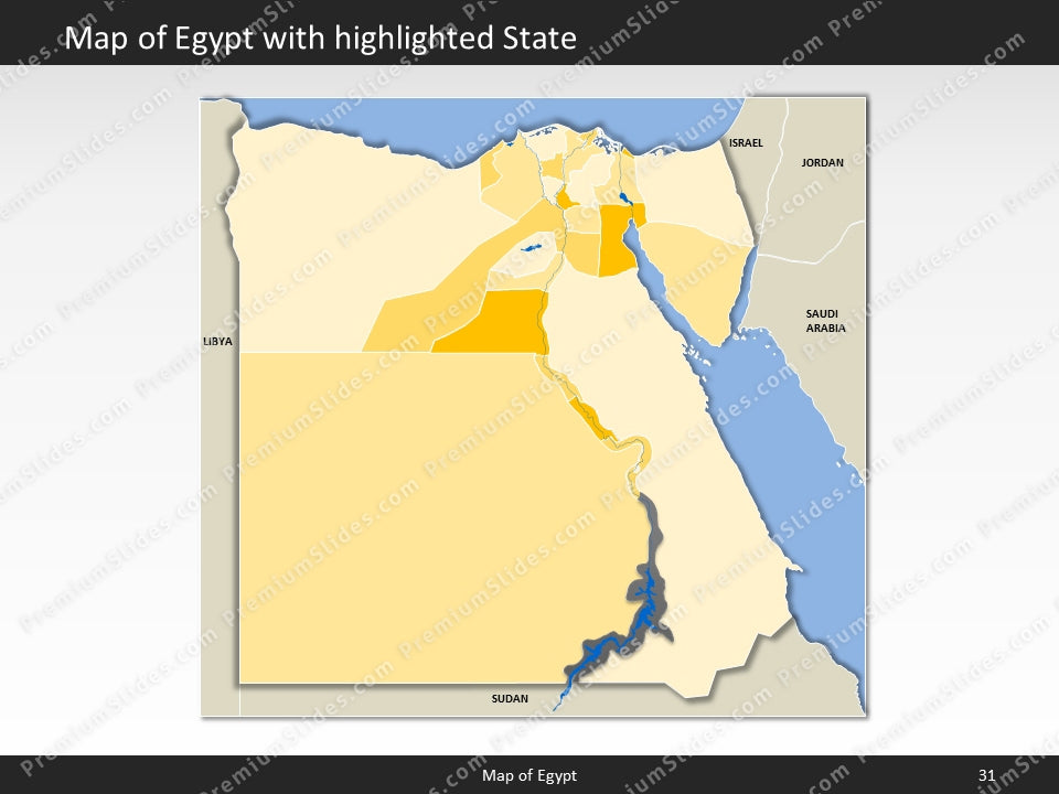 powerpoint map egypt