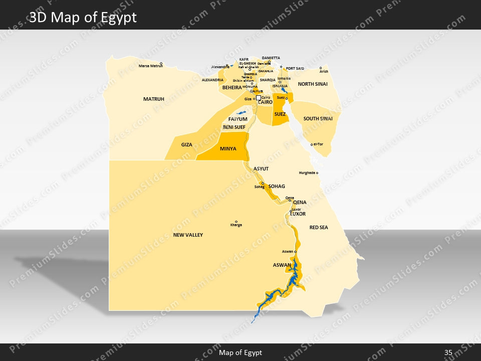 powerpoint map egypt