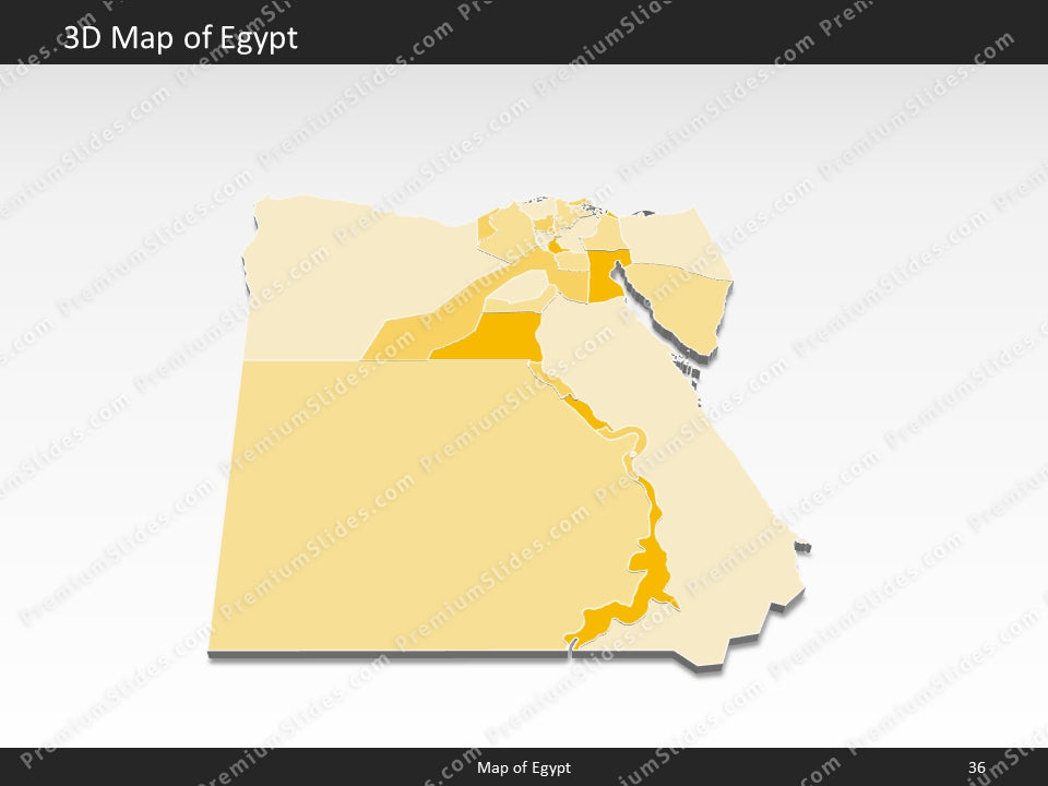 powerpoint map egypt