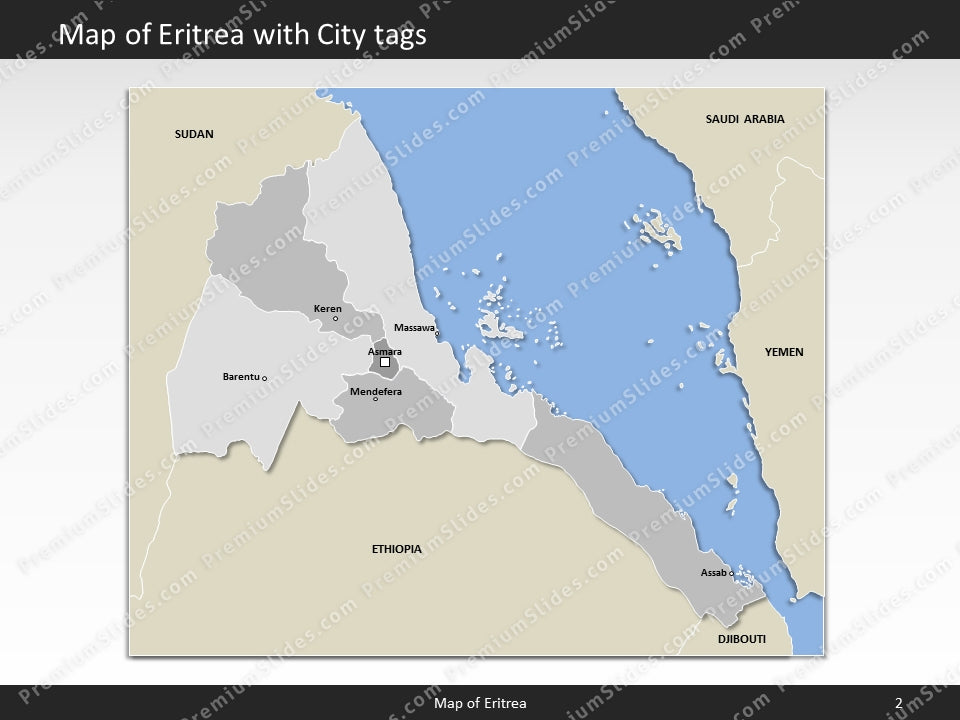 powerpoint map eritrea