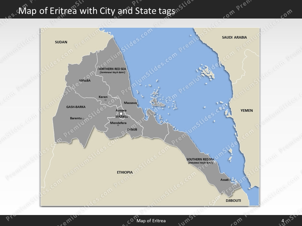 powerpoint map eritrea