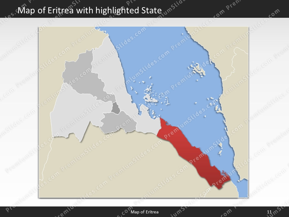 powerpoint map eritrea