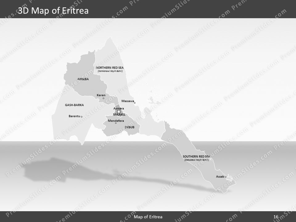 powerpoint map eritrea