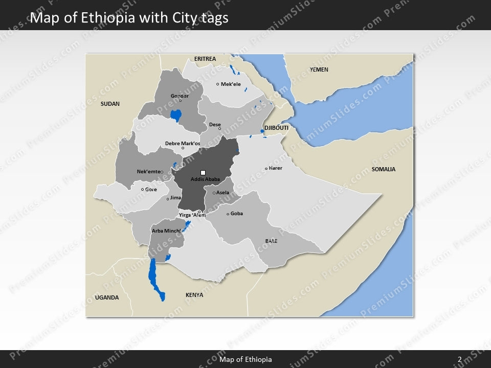 powerpoint map ethiopia