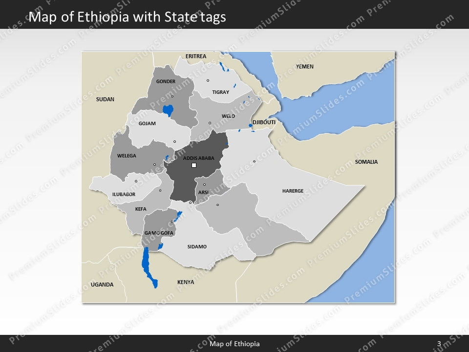 powerpoint map ethiopia