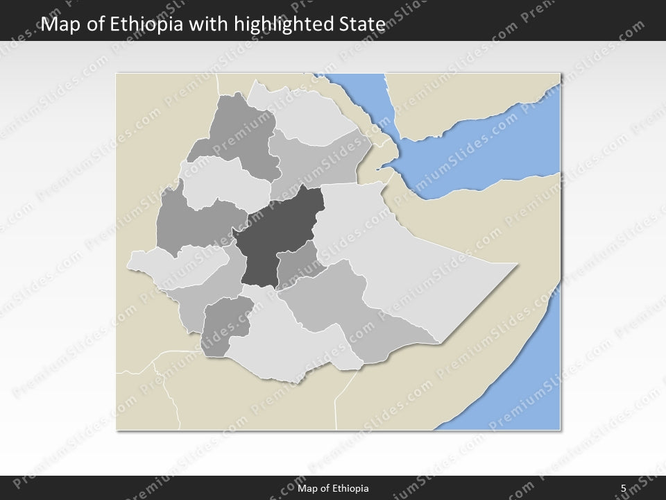 powerpoint map ethiopia