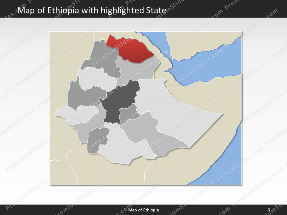 powerpoint map ethiopia
