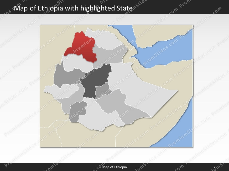 powerpoint map ethiopia
