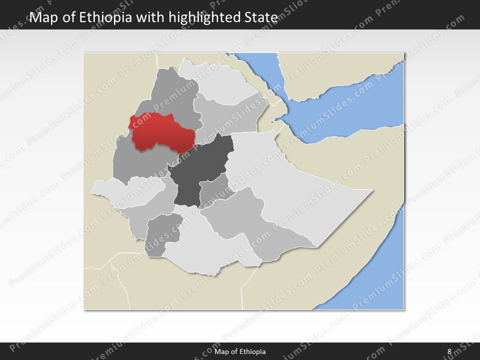 powerpoint map ethiopia