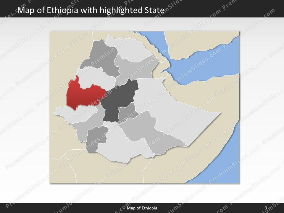 powerpoint map ethiopia