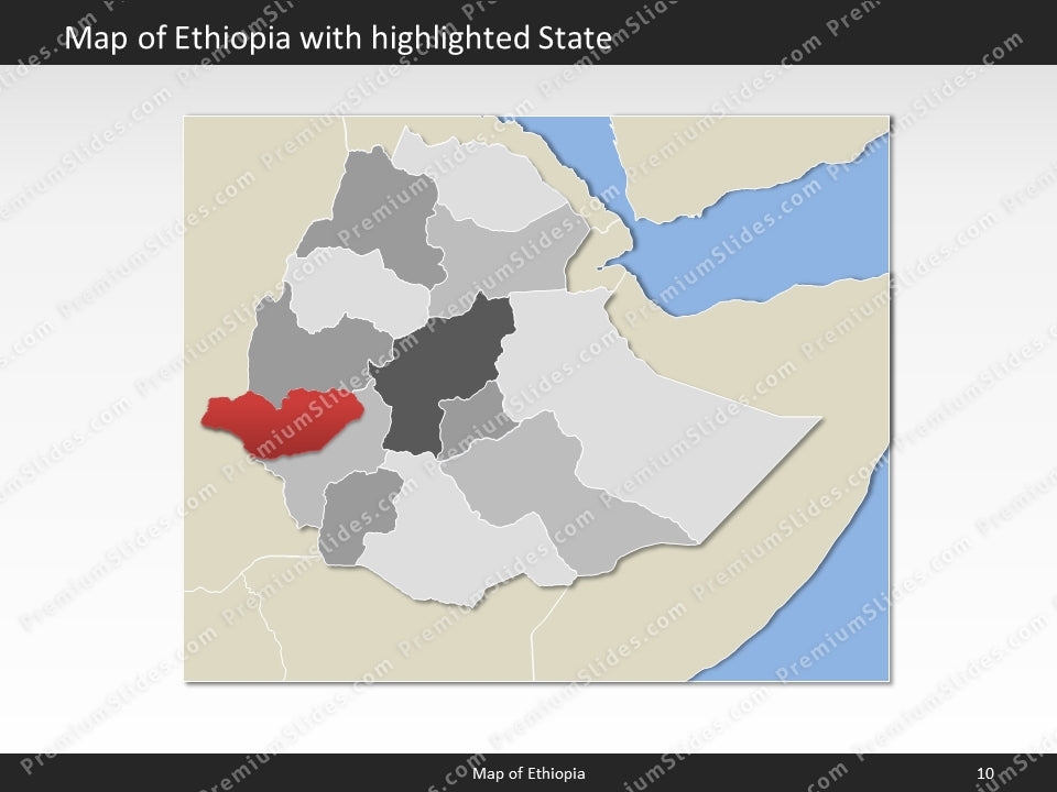 powerpoint map ethiopia