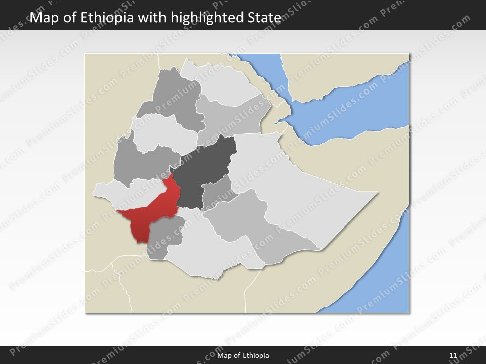 powerpoint map ethiopia