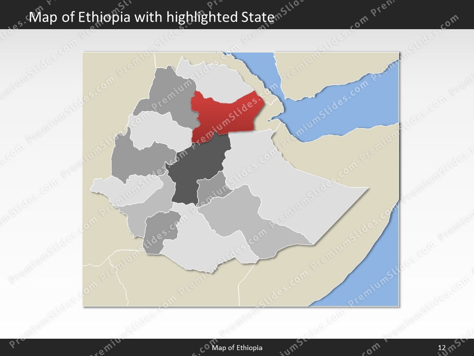 powerpoint map ethiopia