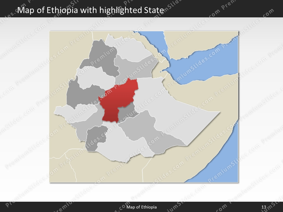 powerpoint map ethiopia