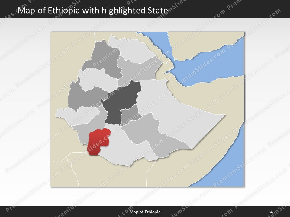 powerpoint map ethiopia