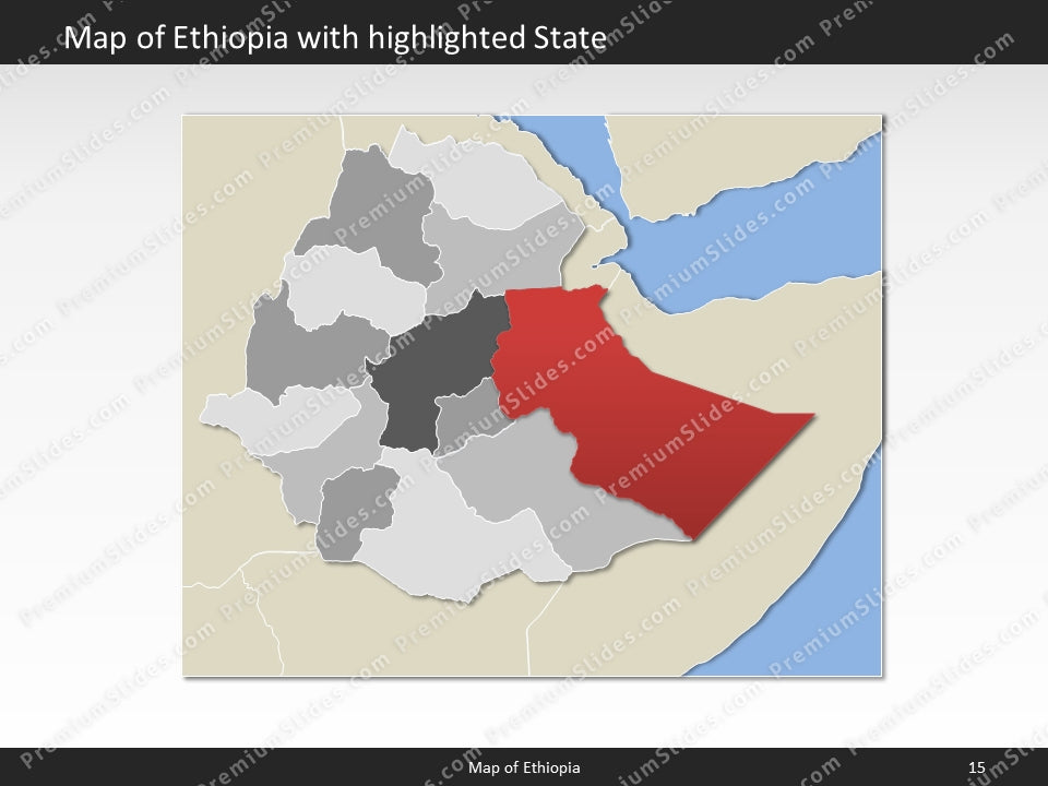 powerpoint map ethiopia