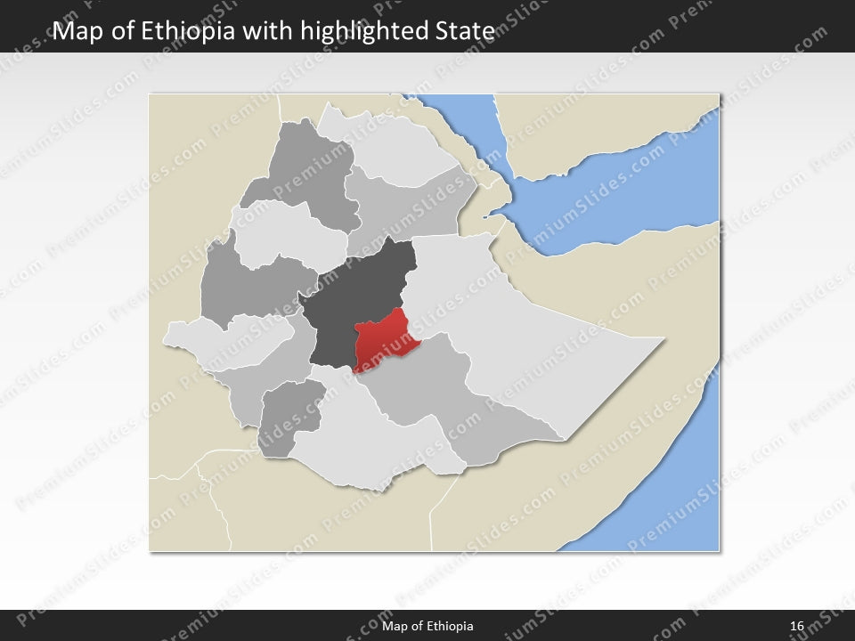 powerpoint map ethiopia