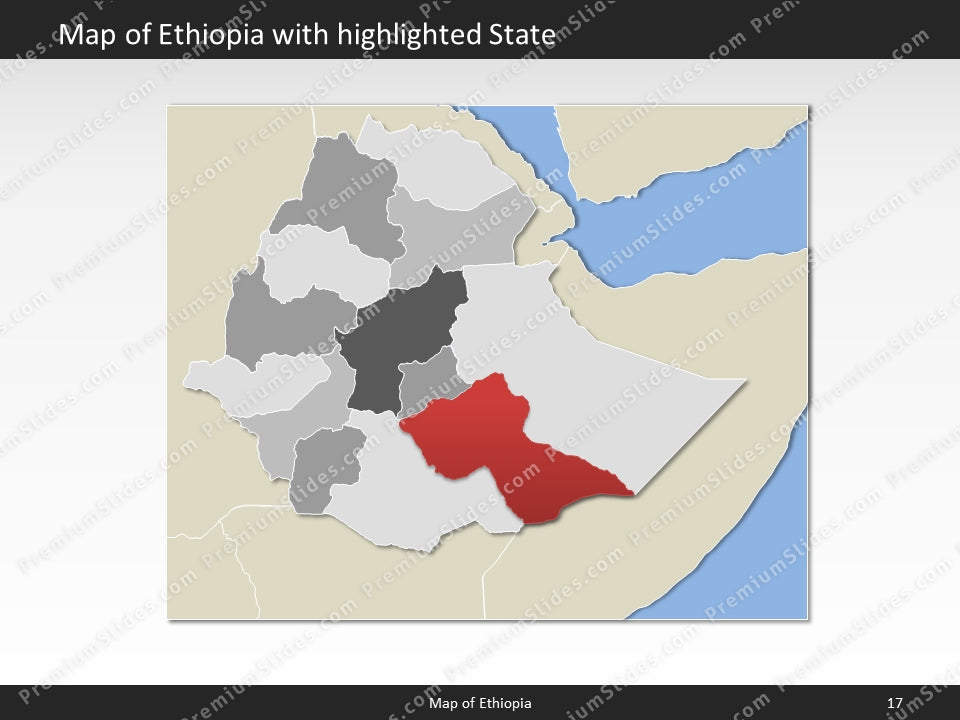 powerpoint map ethiopia