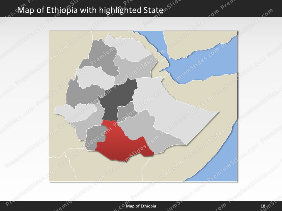 powerpoint map ethiopia