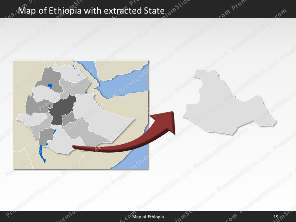 powerpoint map ethiopia