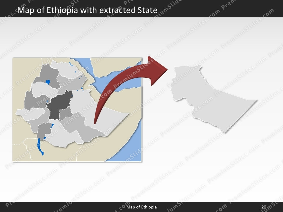 powerpoint map ethiopia
