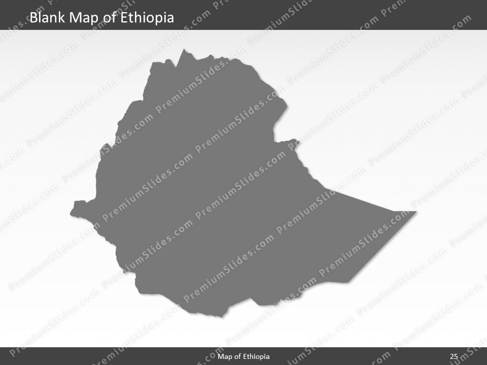 powerpoint map ethiopia