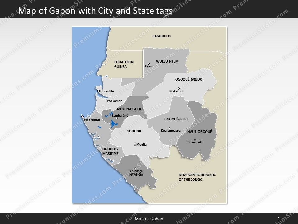 powerpoint map gabon
