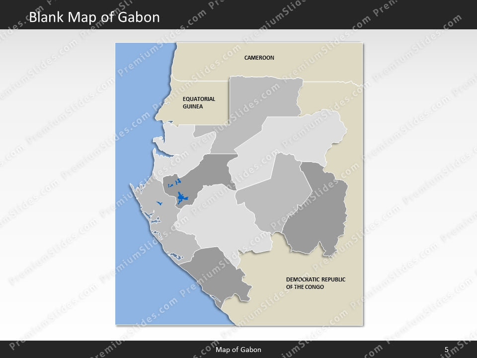 powerpoint map gabon