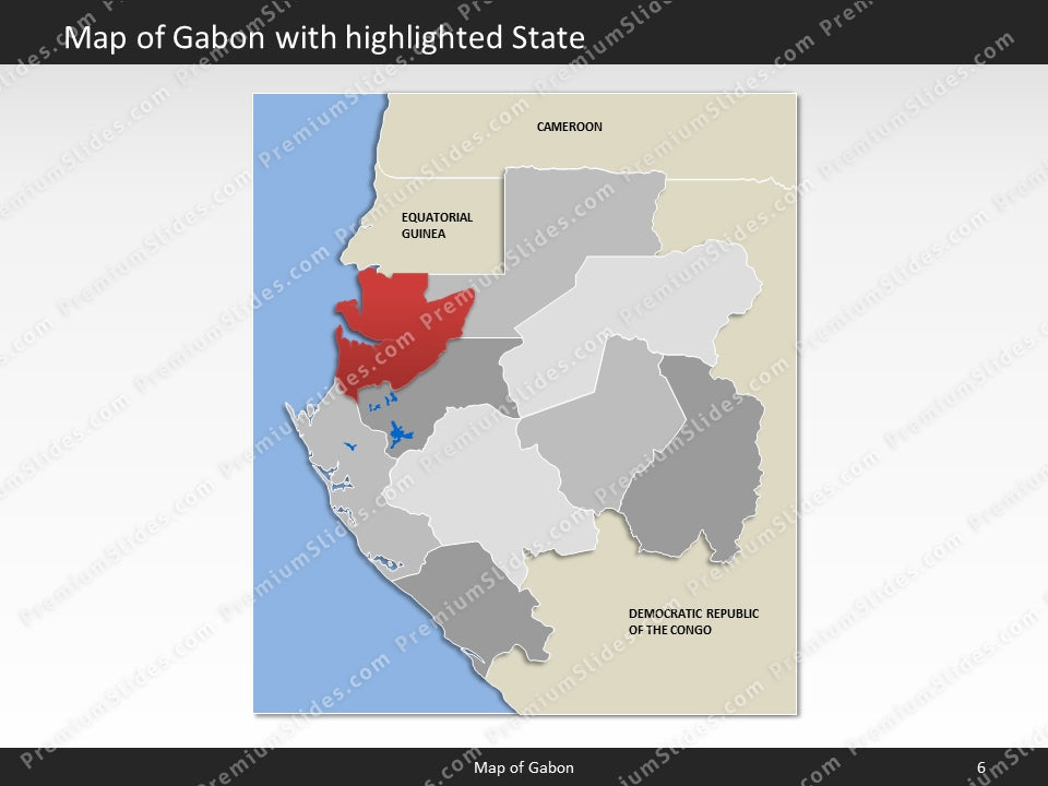 powerpoint map gabon