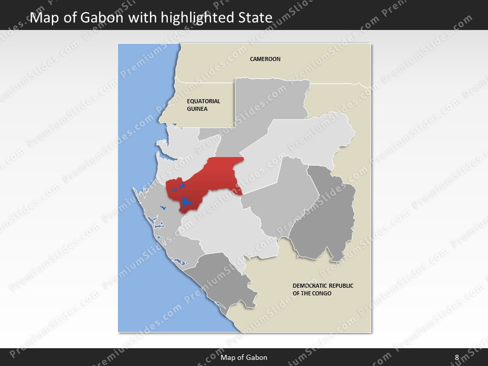 powerpoint map gabon