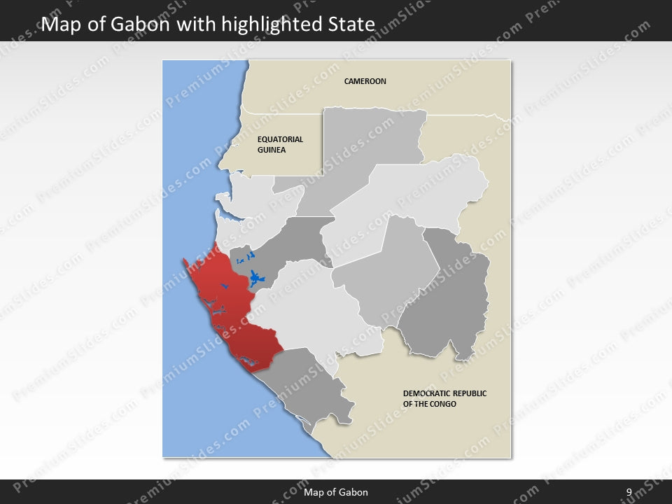 powerpoint map gabon