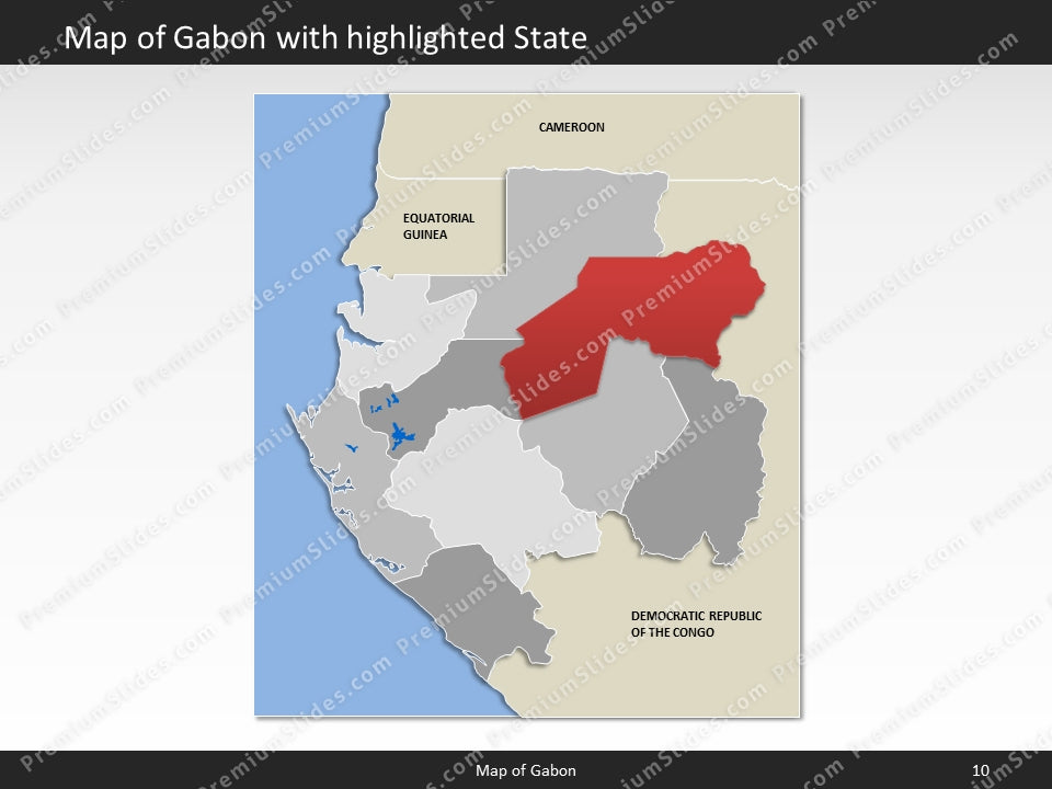powerpoint map gabon