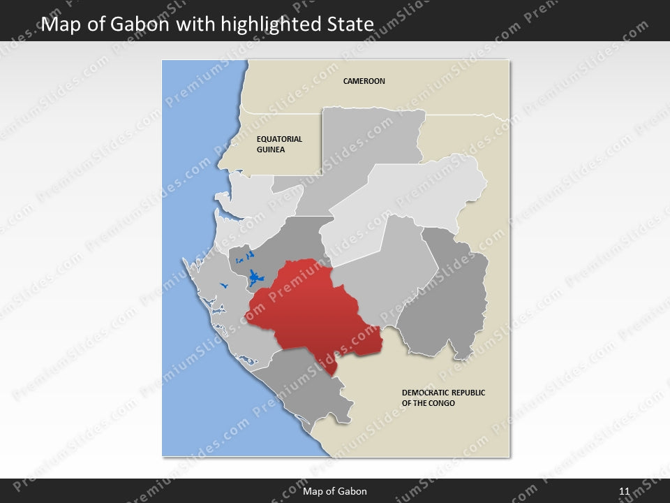 powerpoint map gabon
