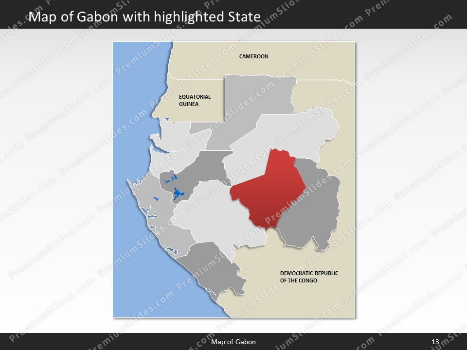 powerpoint map gabon