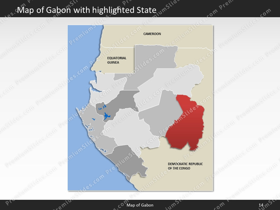 powerpoint map gabon
