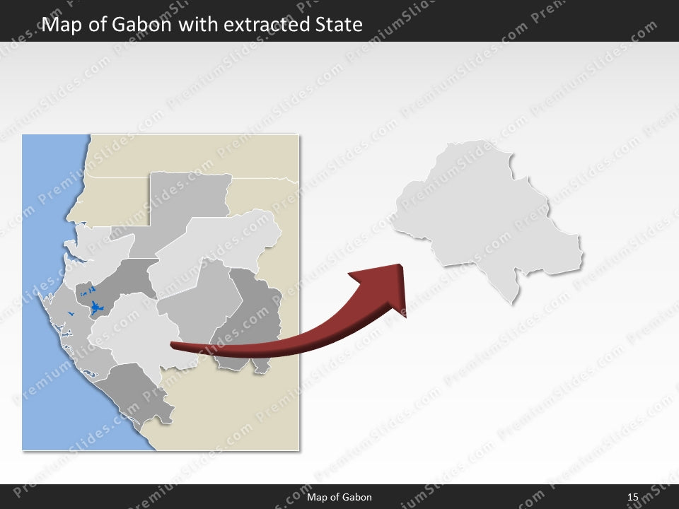 powerpoint map gabon