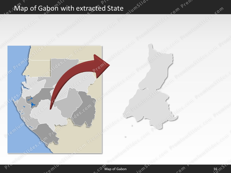 powerpoint map gabon