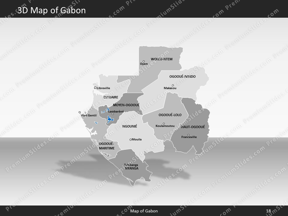 powerpoint map gabon