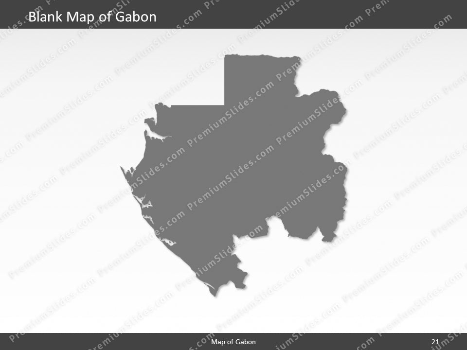 powerpoint map gabon
