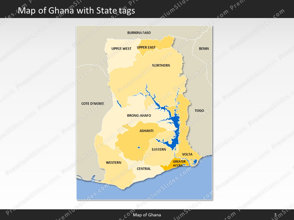 powerpoint map ghana