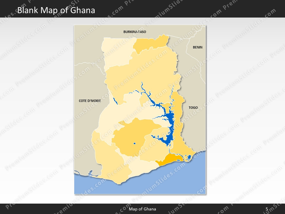 powerpoint map ghana