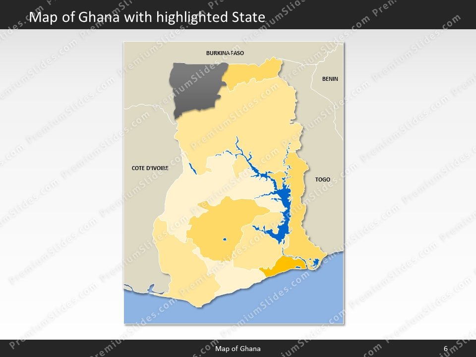 powerpoint map ghana