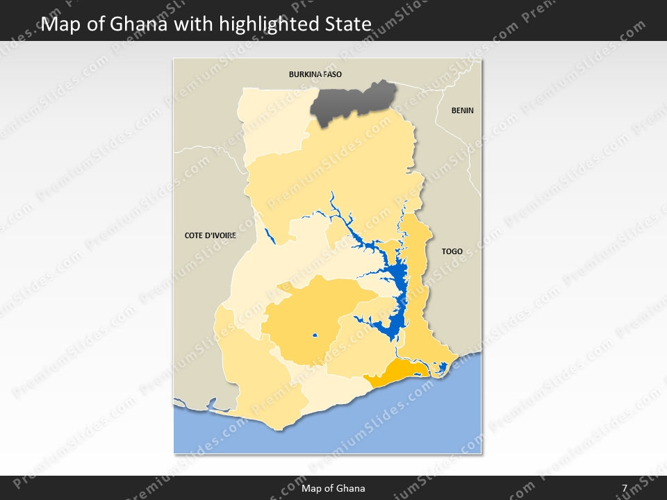 powerpoint map ghana