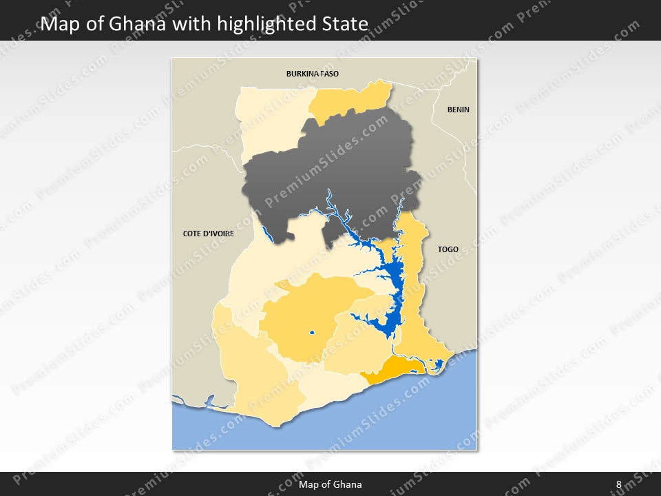 powerpoint map ghana
