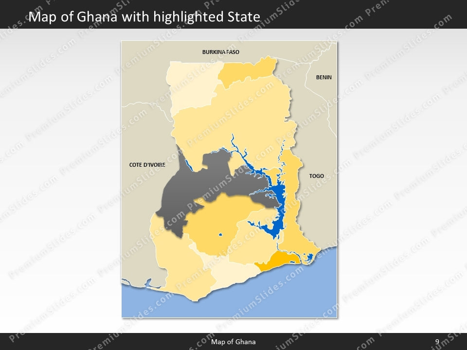 powerpoint map ghana