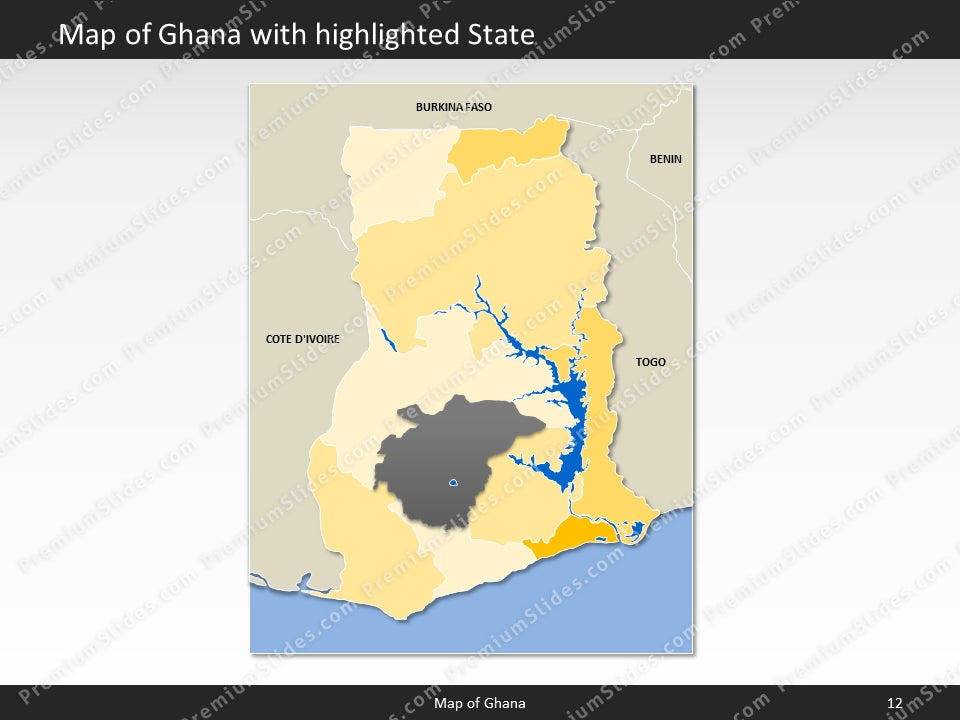 powerpoint map ghana